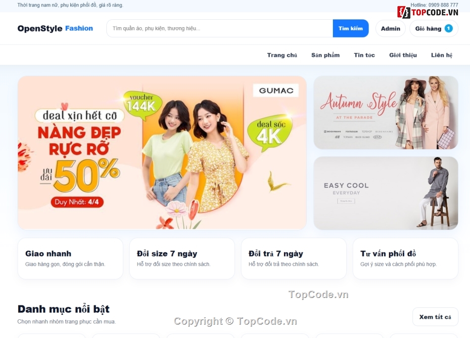 php thuần,website thời trang,php thuần website